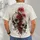 Cracked Skull And Red Spider Lilies For Dark Streetwear, Casual Days And Night Out All-over Print Unisex T-shirt - 4