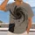 Cosmic Vortex Silhouette for Stargazing Nights and Everyday Casual Wear for Space Fans All-over Print Unisex T-shirt - 2