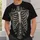 Rib Cage with Growing Botanical Stems for Alternative Nature Lovers All-over Print Unisex T-shirt - 6