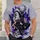 Silver-Haired Anime Hero on Neon City Rooftop for Streetwear Fans and Night Owls All-over Print Unisex T-shirt - 6
