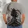 Hooded Rooftop Ninja Beneath a Crescent Moon for Everyday Streetwear Fans All-over Print Unisex T-shirt - 4