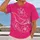 Manta Ray Hibiscus Coastal Motif for Beach Days and Relaxed Island Getaways and Ocean Lovers All-over Print Unisex T-shirt - 2