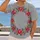 Colorful Floral Wreath for Everyday Nature Lovers and Relaxed Weekend Outings with Friends All-over Print Unisex T-shirt - 2
