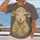 Golden Sheep Portrait for Everyday Casual Wear and Outdoor Adventures for Animal Lovers All-over Print Unisex T-shirt - 2