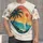 Sunset Sailboat Ocean Scene for Coastal Getaways and Summer Adventures All-over Print Unisex T-shirt - 1