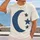 Denim Crescent Moon And Stars For Relaxed Everyday Casual Wear And Quiet Stargazing All-over Print Unisex T-shirt - 2