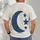 Denim Crescent Moon And Stars For Relaxed Everyday Casual Wear And Quiet Stargazing All-over Print Unisex T-shirt - 4