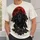 Three-Headed Black Wolf Beneath Blood Red Moon for Gothic Nights and Outdoor Adventures All-over Print Unisex T-shirt - 6