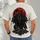 Three-Headed Black Wolf Beneath Blood Red Moon for Gothic Nights and Outdoor Adventures All-over Print Unisex T-shirt - 4