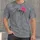 Pink Daisy and Happy Script for Cheerful Everyday Casual Style, Gifts for Flower Lovers All-over Print Unisex T-shirt - 1