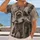 Raccoon Carrying Fish Vintage Market Scene For Outdoor Fans And Nature Lovers All-over Print Unisex T-shirt - 2