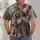 Raccoon Carrying Fish Vintage Market Scene For Outdoor Fans And Nature Lovers All-over Print Unisex T-shirt - 4