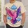 Pink Dove With Purple Wings And Blue Clouds For Casual Everyday Style All-over Print Unisex T-shirt - 6