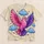 Pink Dove With Purple Wings And Blue Clouds For Casual Everyday Style All-over Print Unisex T-shirt - 5