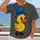 Cute Yellow Duck in Blue Top Hat for Casual Days and Outdoor Adventures for Teens All-over Print Unisex T-shirt - 2