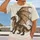 Mottled Brown Dragon for Everyday Fantasy Fans, Casual Days and Outdoor Adventures All-over Print Unisex T-shirt - 2