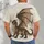 Mottled Brown Dragon for Everyday Fantasy Fans, Casual Days and Outdoor Adventures All-over Print Unisex T-shirt - 4
