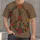 Floral Peace Symbol With Retro Blooms for Festival Days and Everyday Calm All-over Print Unisex T-shirt - 1