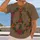 Floral Peace Symbol With Retro Blooms for Festival Days and Everyday Calm All-over Print Unisex T-shirt - 2