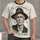 Vintage Hat-Wearing Man Portrait for Thoughtful Casual Style and Everyday Wear All-over Print Unisex T-shirt - 1