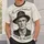 Vintage Hat-Wearing Man Portrait for Thoughtful Casual Style and Everyday Wear All-over Print Unisex T-shirt - 6