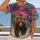 Grizzly Bear at a Pink Mountain Twilight for Nature Lovers and Outdoor Adventures All-over Print Unisex T-shirt - 2