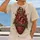 Anatomical Sacred Heart With Flames for Alternative Everyday Style All-over Print Unisex T-shirt - 2