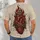 Anatomical Sacred Heart With Flames for Alternative Everyday Style All-over Print Unisex T-shirt - 4