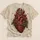 Anatomical Sacred Heart With Flames for Alternative Everyday Style All-over Print Unisex T-shirt - 5