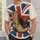 Union Flag Cowboy Boot and Bowler Hat Retro Americana Gift for Western History Fans All-over Print Unisex T-shirt - 6