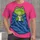 Sleepy Green Frog with Hot Tea for Cozy Relaxed Everyday Style and Nature Lovers All-over Print Unisex T-shirt - 1