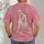 Seated White Figure Rose Pink Art for Everyday Casual Wear and Relaxed Weekends All-over Print Unisex T-shirt - 4
