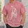 Seated White Figure Rose Pink Art for Everyday Casual Wear and Relaxed Weekends All-over Print Unisex T-shirt - 6