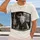 White Goat with Olive Scarf and Samovar for Cozy Winter Everyday Style All-over Print Unisex T-shirt - 2