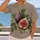 Realistic Fig and Leaf Botanical Still Life for Casual Days, Gardening and Nature Lovers All-over Print Unisex T-shirt - 2