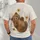 Reclining Brown Bear and Daisies for Cozy Casual Days and Nature Lovers All-over Print Unisex T-shirt - 4