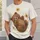 Reclining Brown Bear and Daisies for Cozy Casual Days and Nature Lovers All-over Print Unisex T-shirt - 6
