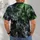 Dark Fantasy Wizard and Green Castle for Everyday Casual Wear and Fantasy Lovers All-over Print Unisex T-shirt - 4