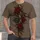 Red Roses and Rustic Cross for Faithful Everyday Wear, Christian Gift for Men and Women All-over Print Unisex T-shirt - 1