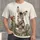 Donkey and Squirrel on Rustic Fence for Cozy Nature Walks and Woodland Days All-over Print Unisex T-shirt - 1