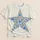 Blue Floral Star Motif for Casual Everyday Wear and Outdoor Weekends with Friends All-over Print Unisex T-shirt - 5