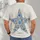 Blue Floral Star Motif for Casual Everyday Wear and Outdoor Weekends with Friends All-over Print Unisex T-shirt - 4