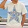 Blue Floral Star Motif for Casual Everyday Wear and Outdoor Weekends with Friends All-over Print Unisex T-shirt - 2