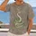 Green Coiled Snake And Crescent Moon For Everyday Alternative Style All-over Print Unisex T-shirt - 2