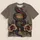 Coiled Serpent And Chalice With Roses For Everyday Alternative Streetwear Style Wear All-over Print Unisex T-shirt - 5