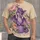 Purple Dragon and Peonies for Cozy Creative Days, Craft Lovers and Fantasy Fans All-over Print Unisex T-shirt - 1