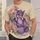 Purple Dragon and Peonies for Cozy Creative Days, Craft Lovers and Fantasy Fans All-over Print Unisex T-shirt - 6