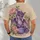 Purple Dragon and Peonies for Cozy Creative Days, Craft Lovers and Fantasy Fans All-over Print Unisex T-shirt - 4