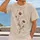 Vintage Daisy Stem Floral Botanical for Everyday Outdoor Style and Festival Gift Wear All-over Print Unisex T-shirt - 2