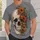 Ivory Skull and Orange Wildflowers for Alternative Everyday Style for Teens and Adults All-over Print Unisex T-shirt - 6